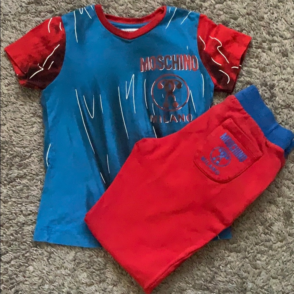 Authentic Moschino boys jogging set